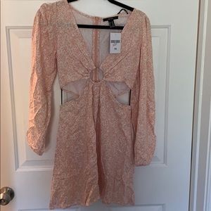 Cute floral summer cut out dress